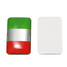 Aluminium Flag Pair Italy Decal Decoration Badge Emblem Self-Adhesive Car Sticker - 5