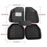 Auto Floor Universal Car Rear Mats Carpet Mat Front PU Leather 5pcs - 4