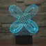 3d Abstract Christmas Light 100 Touch Dimming Decoration Atmosphere Lamp Led Night Light - 1