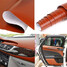 Vinyl Sticker Car Interior Decoration Brown 3D PVC Texture DIY X 30CM Film - 3