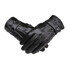 Black Cycling Full Riding Men Finger Leather Gloves Winter Outdoor Sports BOODUN - 1