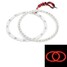 Car Angel Eye Lights White Red Waterproof LED - 1