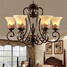 Living Room Chandeliers Country Glass Pendant Lights Lights Bedroom Vintage - 3