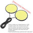 Pair of Round White 12V DRL LED COB Car Lamp Daytime Running Light Fog - 2