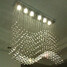 Canpoy Pendant Light Silver Modern Transparent Lighting Fixture Crystal Led Ceiling - 7
