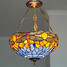 Light 16inch Retro Living Room Shade Glass Dining Room Fixture Pendant Lights - 2