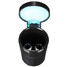Portable Car Travel Ash Holder Cup Cigarette Black Auto Ashtray LED Blue Light - 6