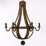 Chandelier Lamp Rustic And Bar Bedroom Pendant Wooden Wine Vintage - 1