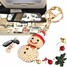 Ring Christmas Car Keychain Gift Ornaments Metal Pendant - 4