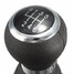 PU knob Frame VW Passat B6 Stick Car Black 6 Speed B7 Leather Gear Shift - 6