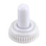 6 PINs 3 Position Cap ON OFF White Rubber Toggle Switch Waterproof - 6