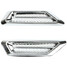 Side Decoration Sticker BMW Benz Fender Air Flow Vent Car SUV Universal Chrome 2Pcs - 6