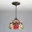 25w Pendant Light Bedroom Tiffany Vintage Painting Feature For Mini Style Metal Entry - 2