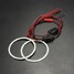 Pair Headlight 70mm Red COB LED Angel Eyes Halo Ring - 8