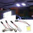 LED White Festoon COB 1W Interior Light Panel T10 Car Bulb Lamp - 2