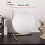 Glass Bedroom Dest Single Head Can Table Lamp Coffee Light Metal - 6