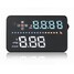 Speed A3 OBD2 Interface HUD Head Up Display 3.5 Inch Car Engine Play Vehicle - 1