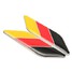 3D Car Sticker Decals Emblem Stripes Cool Metal 1 Pair Germany Flag - 5