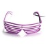 EL Wire Neon LED Light Shaped Shutter Glasses Fashionable Costume Party - 6
