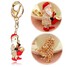 Santa Rhinestone Purse Bag Head Key Chain Ring Metal Car Pendant Keychain - 3