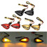 Bullet Pair LED Turn Signal Indicator Running Light 12V Universal Motorcycle Amber - 1