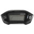 Cylinder LCD Speedometer Odometer KMH Universal Motorcycle Tachometer Gauge - 2