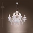 Chandelier Feature Living Room Glass Dining Room Kitchen Modern/contemporary Candle Style Electroplated - 9