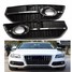 Fog Q5 Black Light Cover ABS Plastic Grill Chrome VW Audi Line - 3