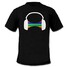 Light Head Mens Sound Music Led T-shirt Activated Pattern - 1