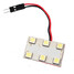 Light Panel BA9S 6 SMD LED 12V Bulb Lamp T10 Dome Bulb DC Adapter - 2