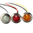 Red White Truck Trailer Bulb Lamp Amber Turn Signal Indicator Light LED Side Marker Light - 4
