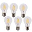 6 Pcs A19 Cob Warm White A60 4w E26/e27 Led Filament Bulbs - 1