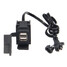 Tie Adapter Ports SAE 5V 2.1A Waterproof Motorcycle Dual USB Charging Belt - 1