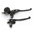 Left Right Motorcycle Hydraulic Brake Master Cylinder Clutch Lever - 1