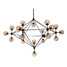 Loft Light Flush Mount Dimmable Glass Chandelier Black - 4