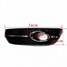 Fog Q5 Black Light Cover ABS Plastic Grill Chrome VW Audi Line - 7