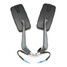 8MM 10MM LED CNC Aluminum Motorcycle Rear View Side Mirrors - 3