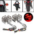 Pair Motorcycle LED 12V Universal Cross Tail Rear Turn Signal Light - 6