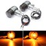 12V Harley Turn Signal Indicator Light Amber Pair Motorcycle E11 Chopper Cruiser - 1