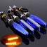 Signal Indicator Blinkers Amber Motorcycle LED Turn 4pcs Body Blue Light Shell - 2