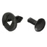 8mm Car Rivets Plastic 100Pcs Hole Fender Push Fastener Fastener Black Bumper Clip - 5