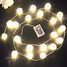 White Balls Party 20 Pcs Patio Rattan String Light - 2