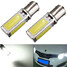 Turn Signal HID White 4W LED Bulb 1156 BA15S P21W COB Reverse DC - 1