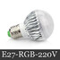 1pcs 220v 10w E27 6000-6500k Color-changing Led Globe Bulbs - 2