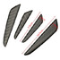 Trims Side Door Guards Carbon Fiber Car edge Real Stickers Protection 4pcs Black - 3