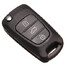 i30 With Blade Black I20 Case Shell Hyundai Button Flip Key Three - 3