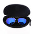 Sunglasses Case Box Hard Zipper Black Eye Glasses - 1