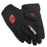 Comfy Breathable Sports Full Finger Motorcycle Motor Bike Black Gloves - 1