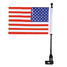 Luggage American Universal Motorcycle Bike Mount For Harley USA Flag - 1