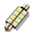 SMD 5050 LED 12V Pure White Light Bulb Canbus Roof 2mm Festoon Dome - 3